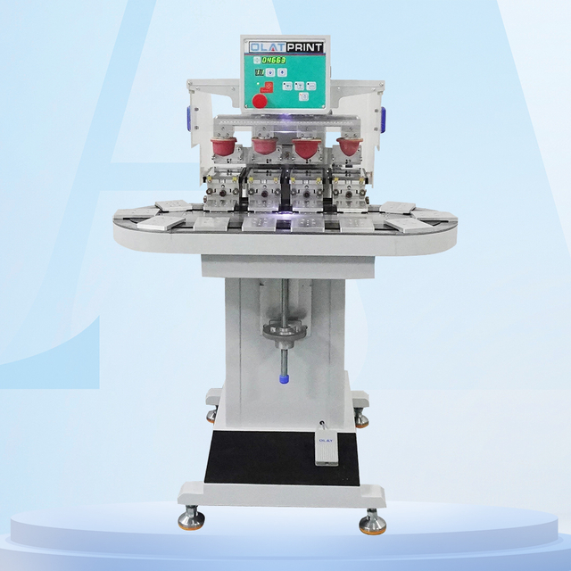 带传送和安全门的四色移印机 OP-174CE